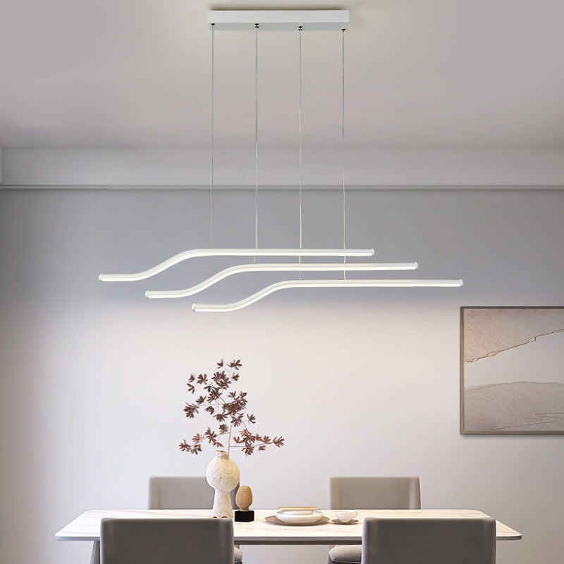 Arisha Minimalist Tri-Curved Pendant Light - Letslighting