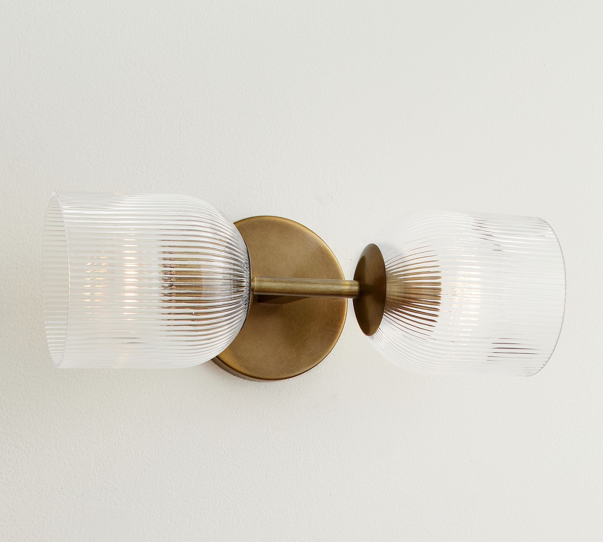 Haze Glass Metal Wall Light