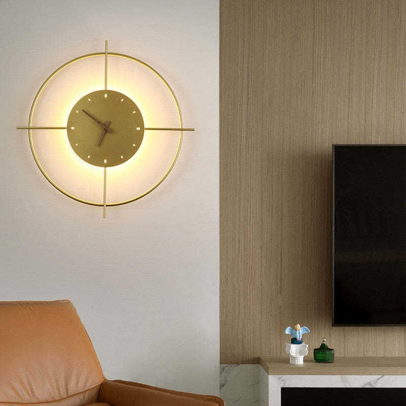 Valentina Arisha Modern Clock Wall Lamp Bedroom - Letslighting
