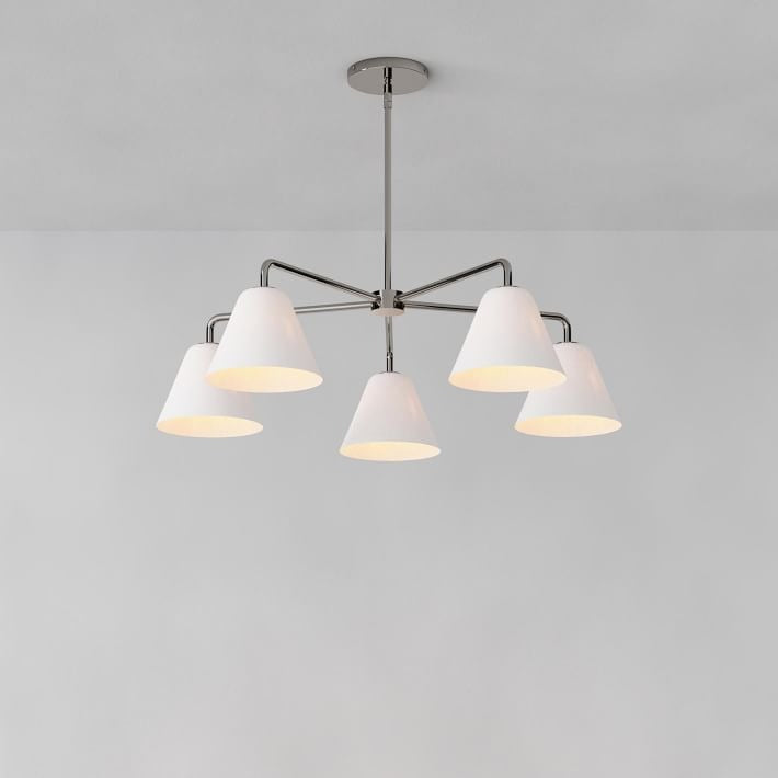 Cone Sculptural 5-Light Chandelier Dining