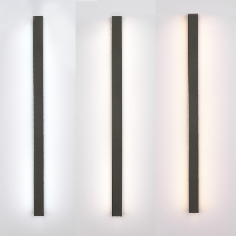 Arisha Sleek Minimalist Rimless Linear Outdoor Wall Light - Letslighting