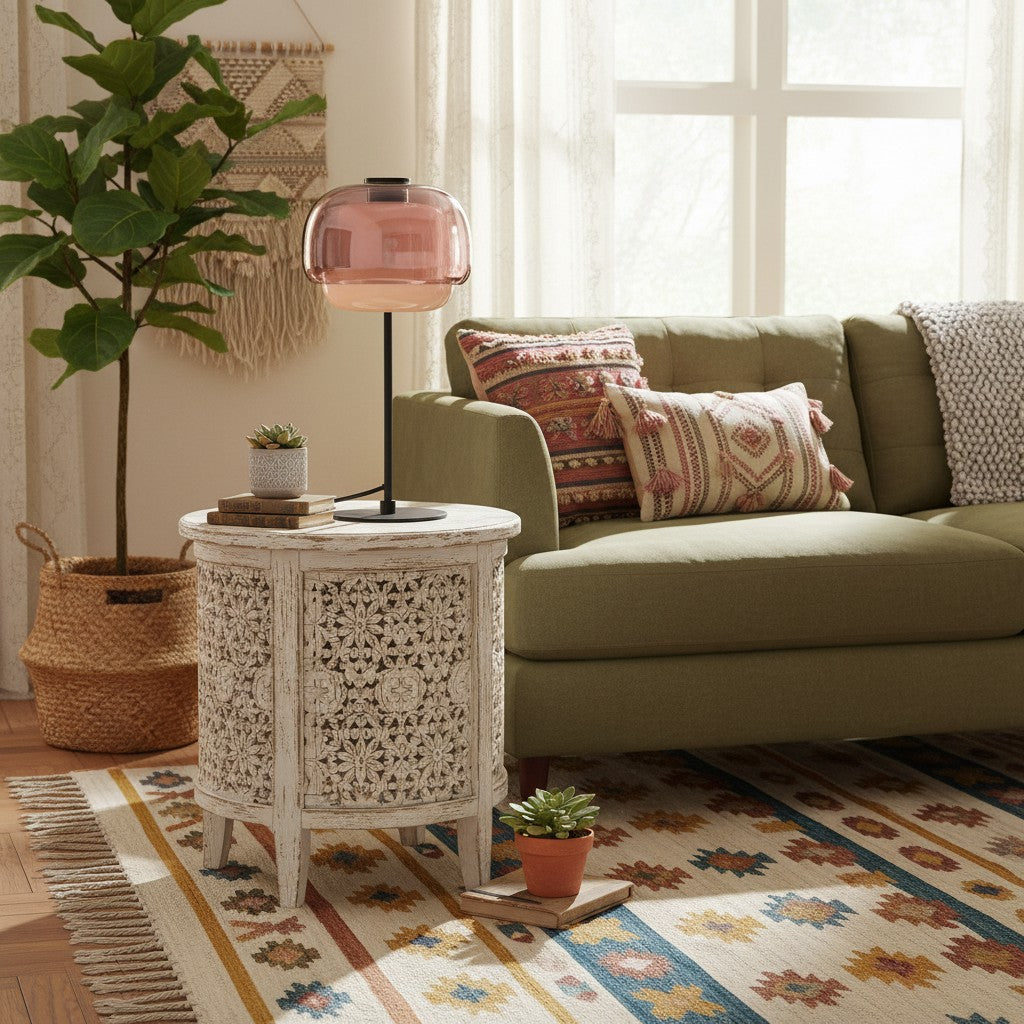 Orbit Glass Table Lamp For Living Room