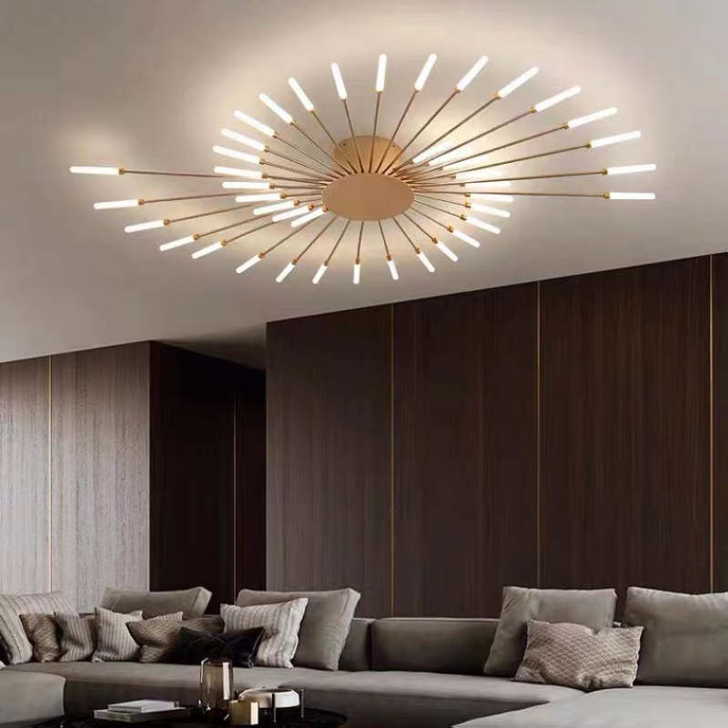 Arisha Fireworks Flush-Mount Ceiling Light Living Room - Letslighting