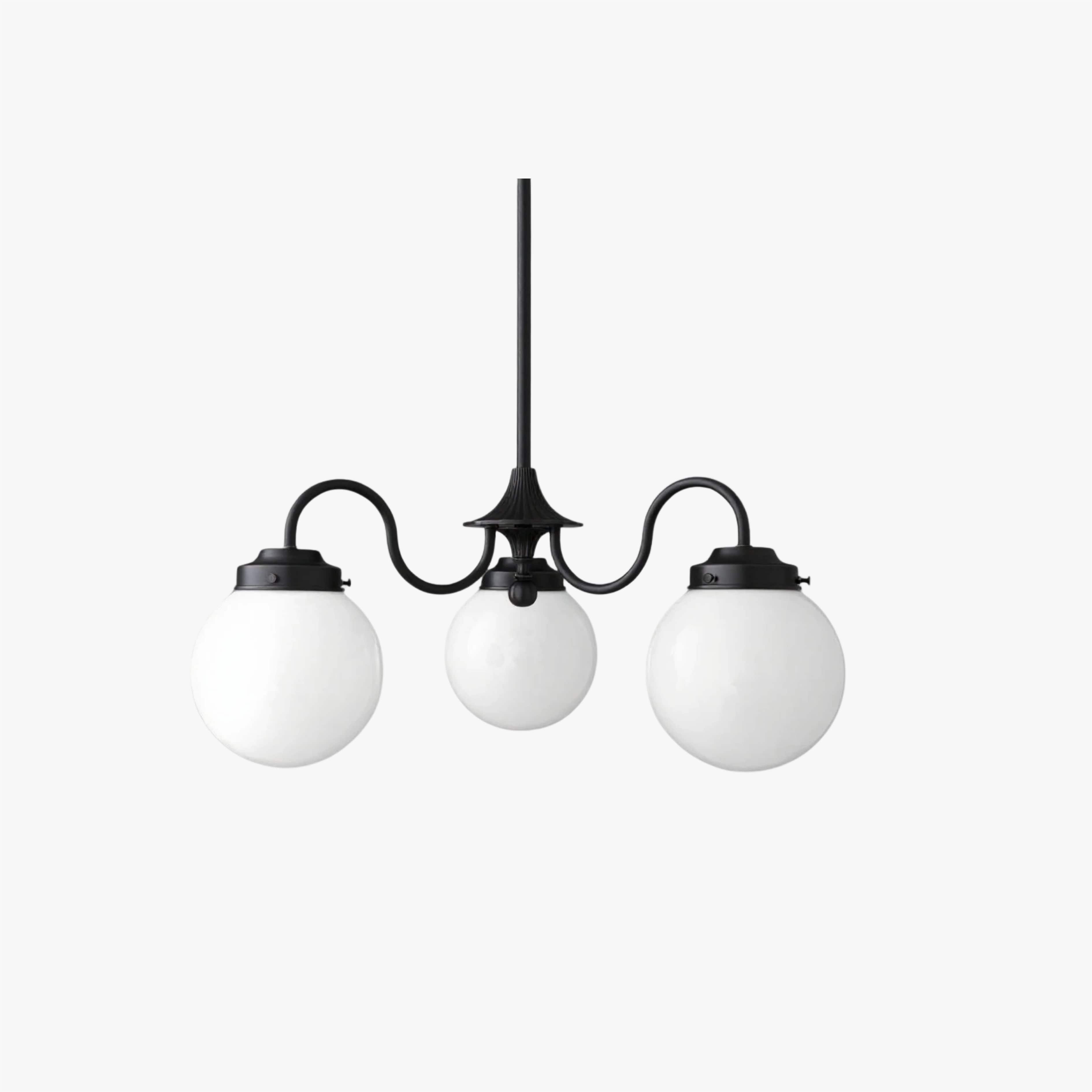 Pearl 3-Light Glass Chandelier