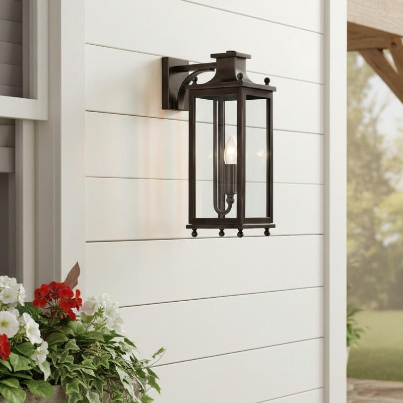 Guard Wall Lamp Brass Glass Outdoor