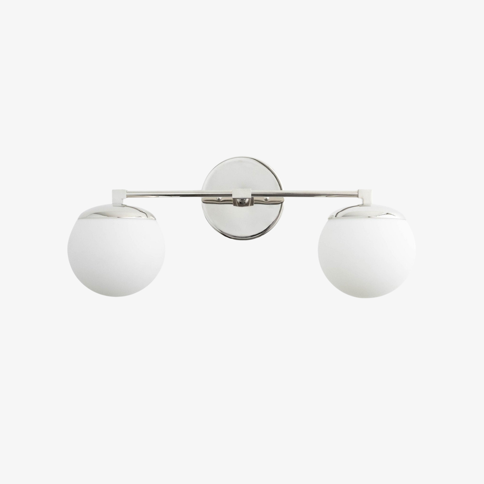 Pearl Milk Glass Brass Wall Sconce Bathroom