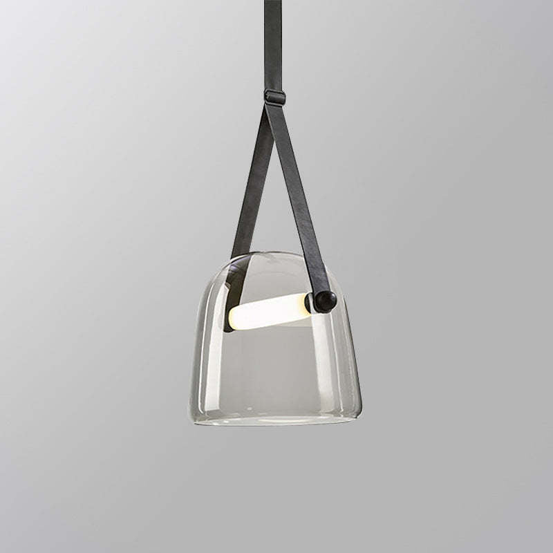 Valentina Modern Nordic Leather Glass Pendant Light Bedroom - Letslighting