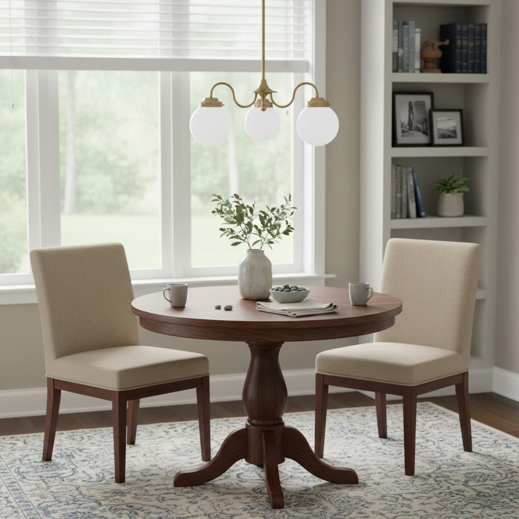 Pearl 3-Light Glass Chandelier