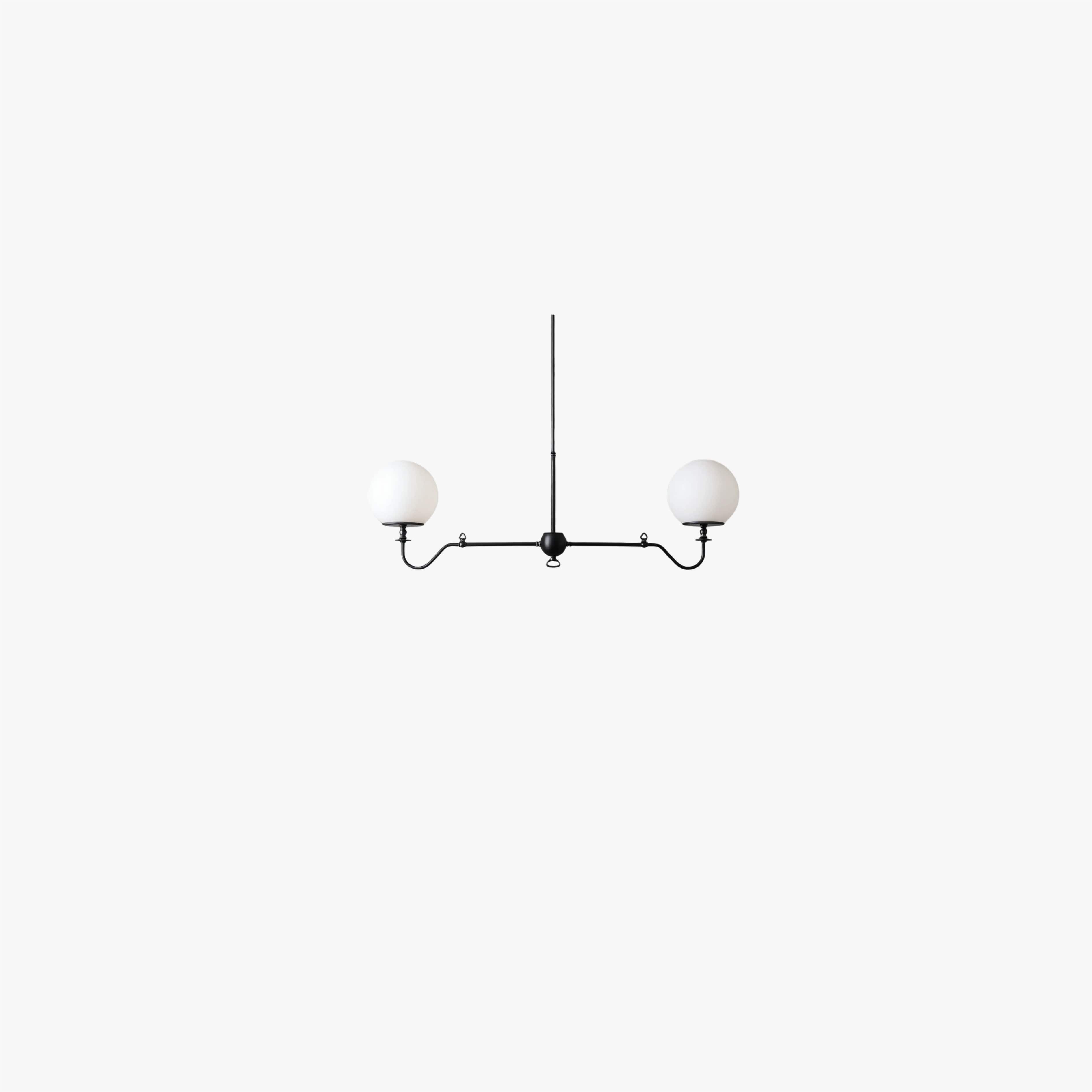Pearl Glass Brass Chandelier