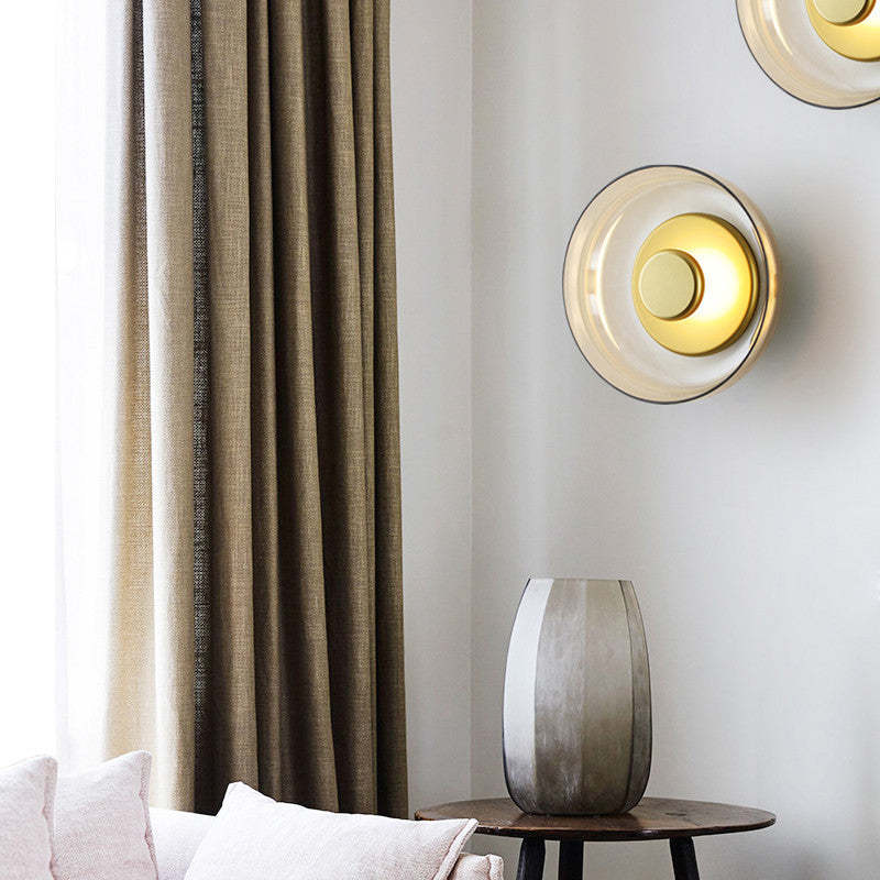Valentina Decorative Round Bowl Glass Wall Lamp
