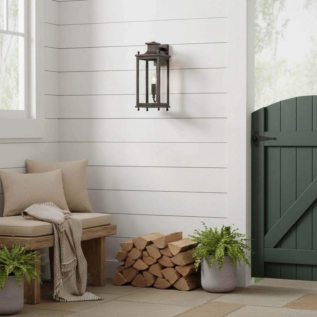 Guard Wall Lamp Brass Glass Outdoor