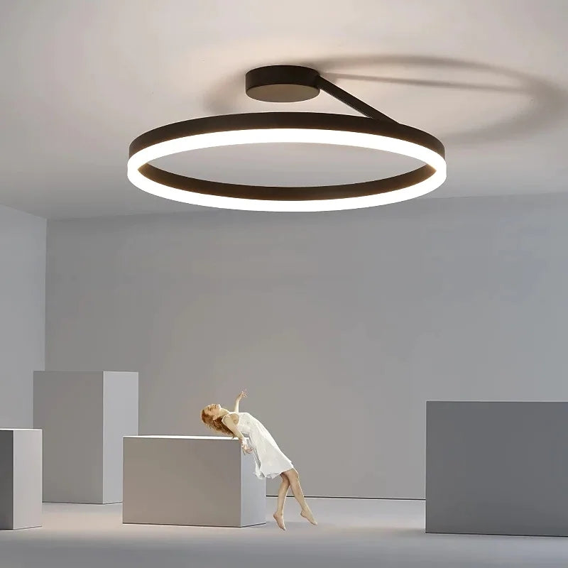Arisha Modern Circle Flush Mount Ceiling Light Bedroom - Letslighting