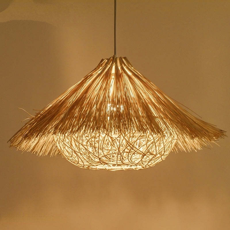 Ritta Hand-Woven Rattan Modelling Pendant Light
