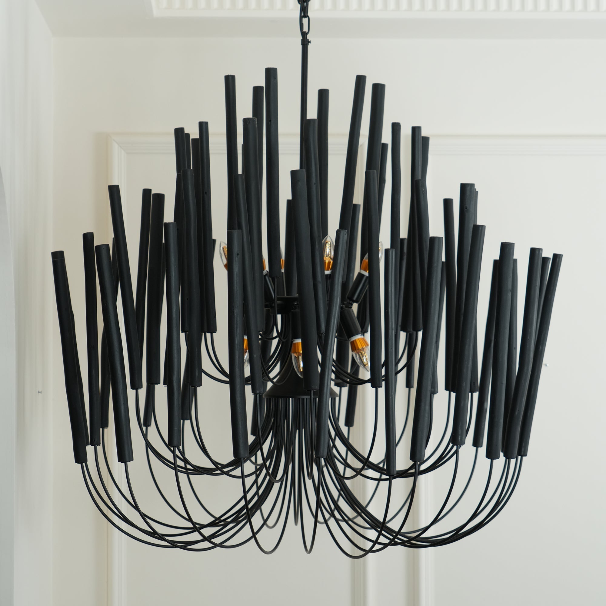 Ulshayra Postmodern Luxury Multi-Stick Wooden Chandelier - Letslighting