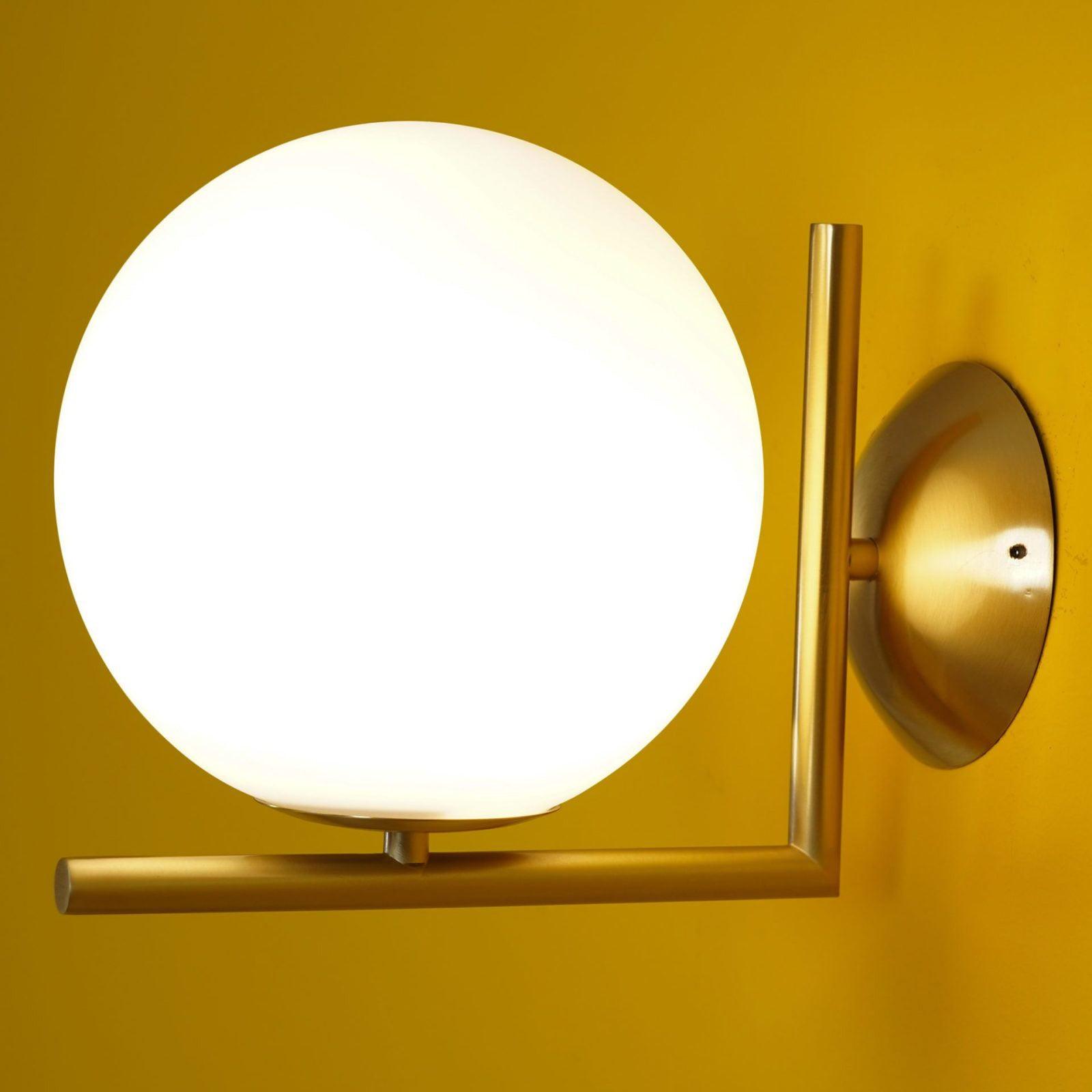 Joanna Modern Minimalist Opal Blown Glass Wall Lamp - Letslighting
