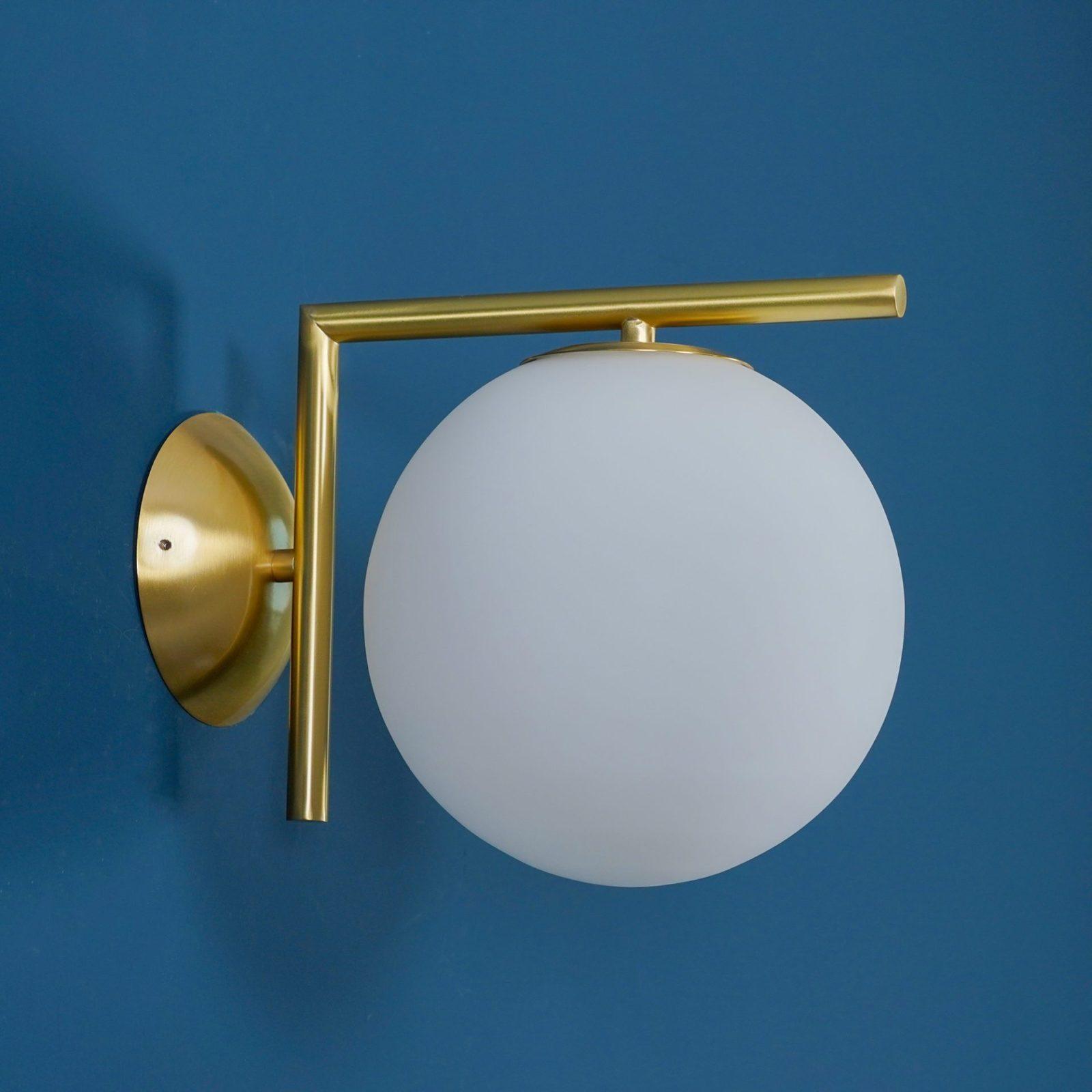 Joanna Modern Minimalist Opal Blown Glass Wall Lamp - Letslighting
