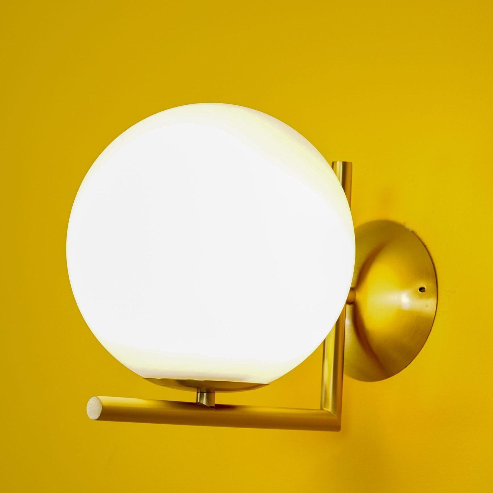 Joanna Modern Minimalist Opal Blown Glass Wall Lamp - Letslighting