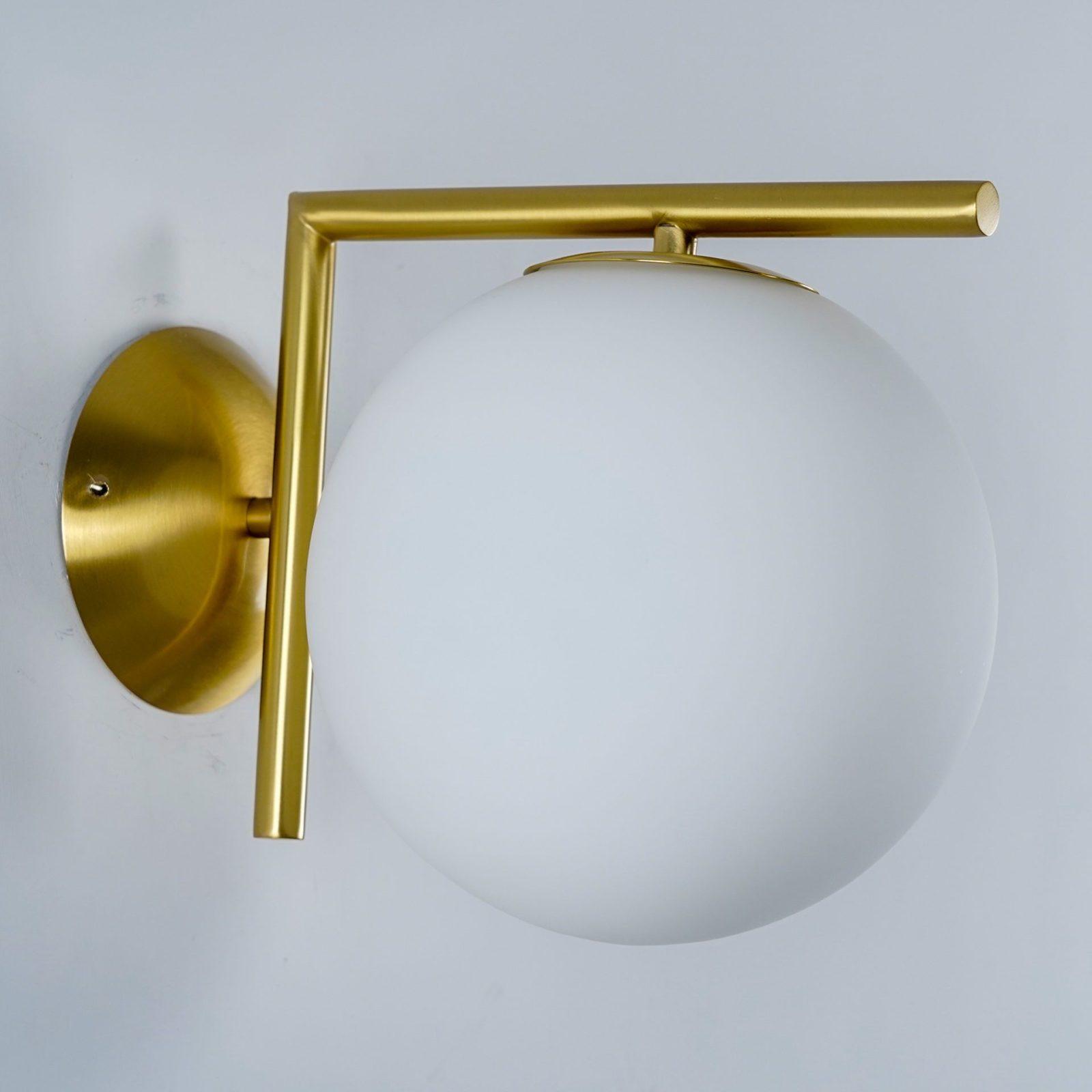 Joanna Modern Minimalist Opal Blown Glass Wall Lamp - Letslighting