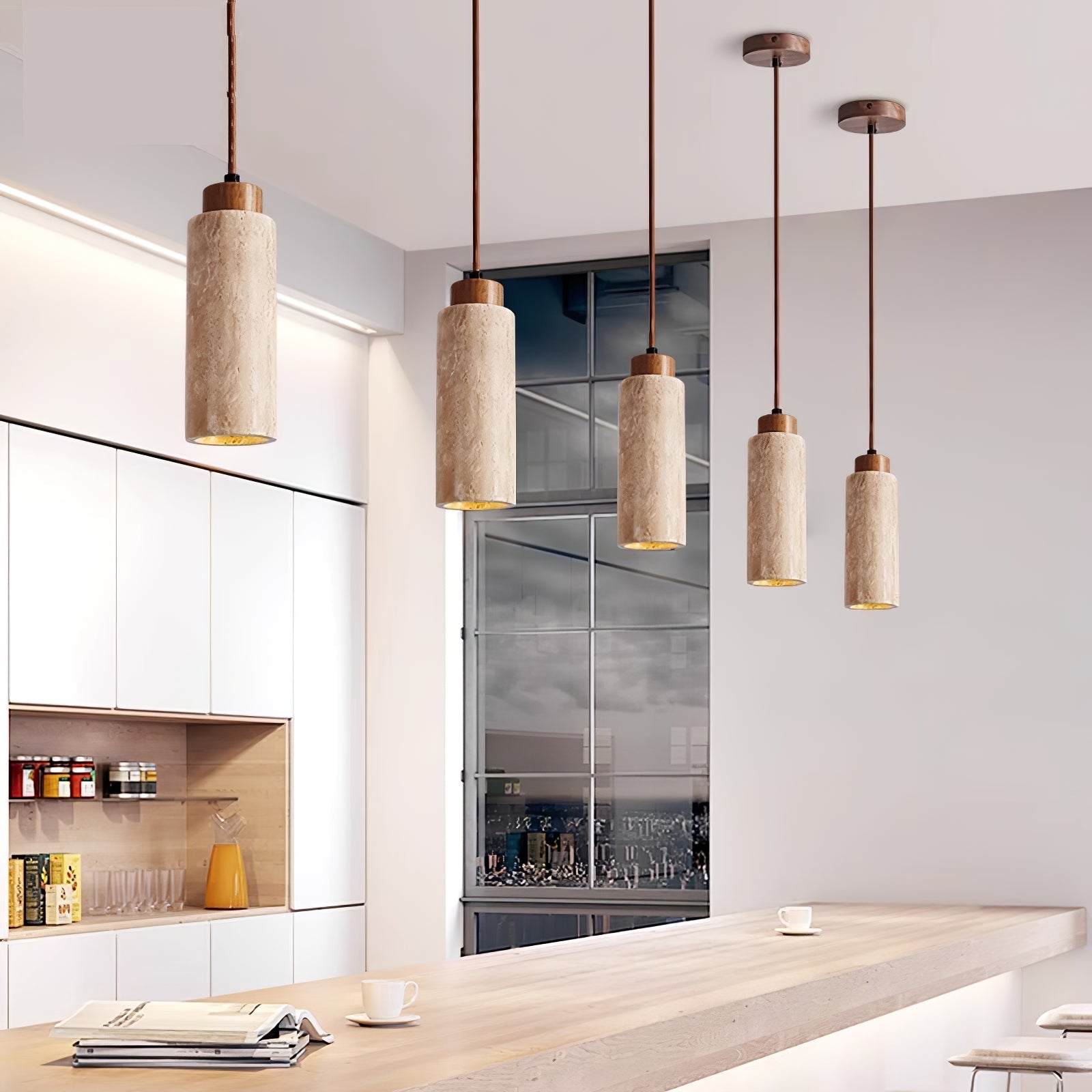 Avloris Travertine Pendant Light - Letslighting