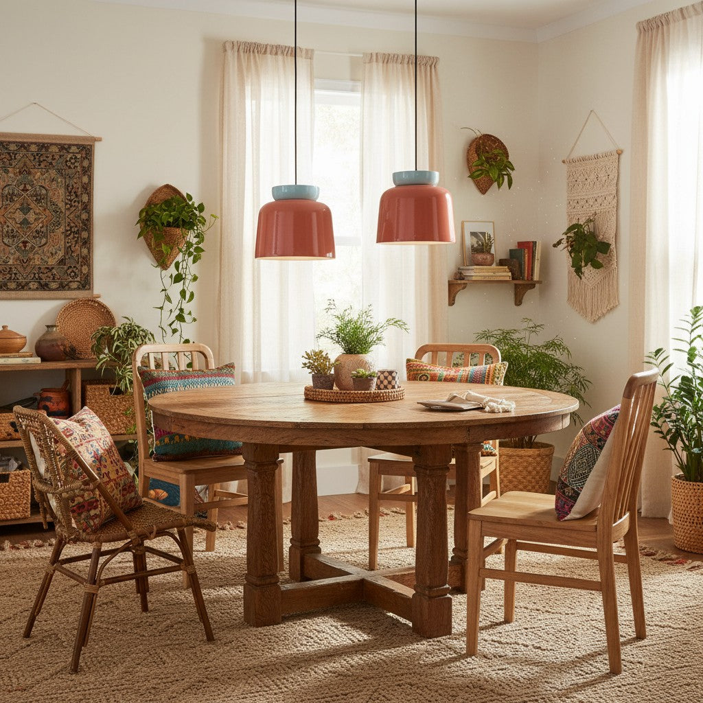 Hues Ceramic Bowl Pendant Light