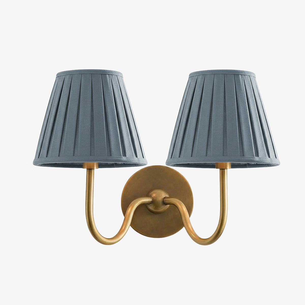 Grace Brass Linen Wall Lamp