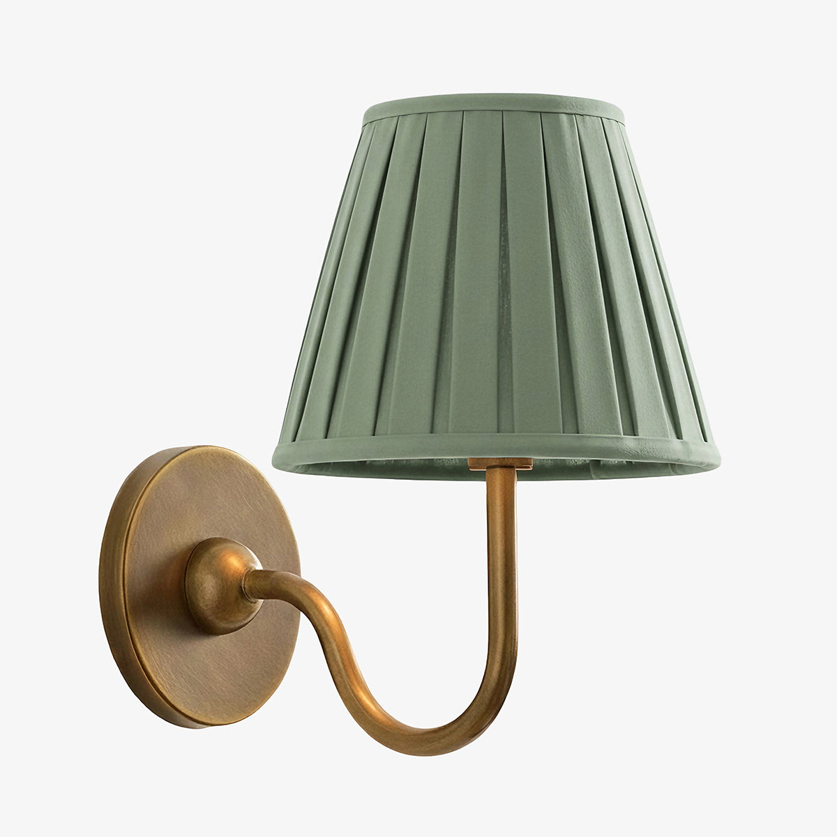 Grace Brass Linen Wall Lamp