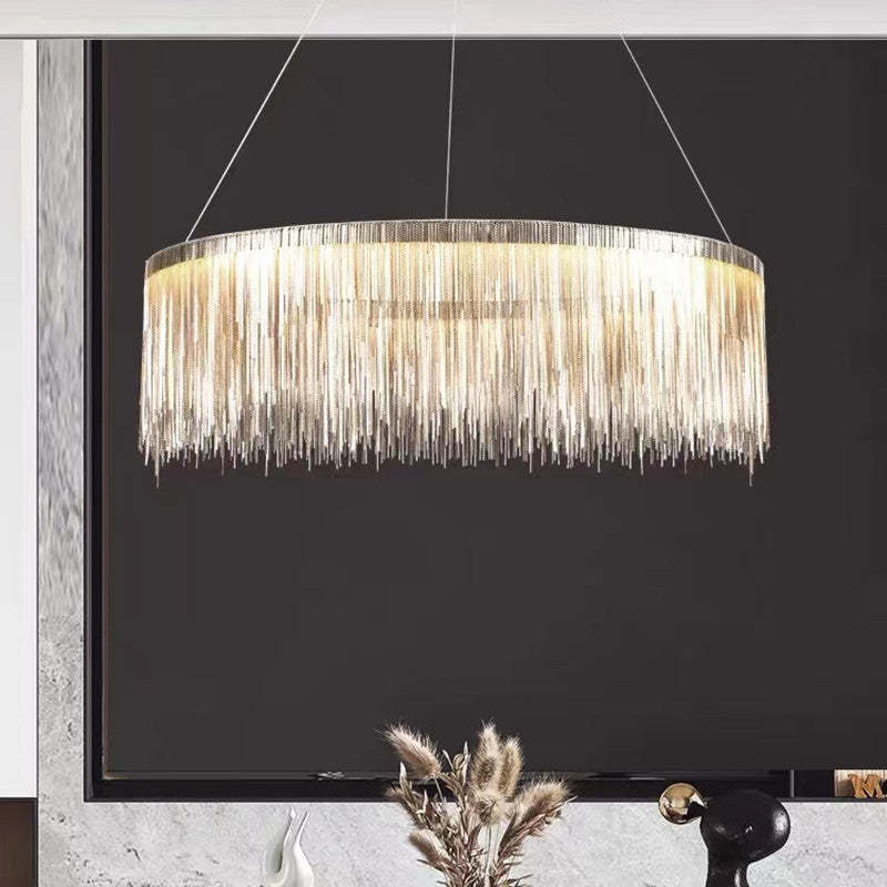 Arisha Tassel Chain Art Deco Pendant Light Living Room Hall - Letslighting