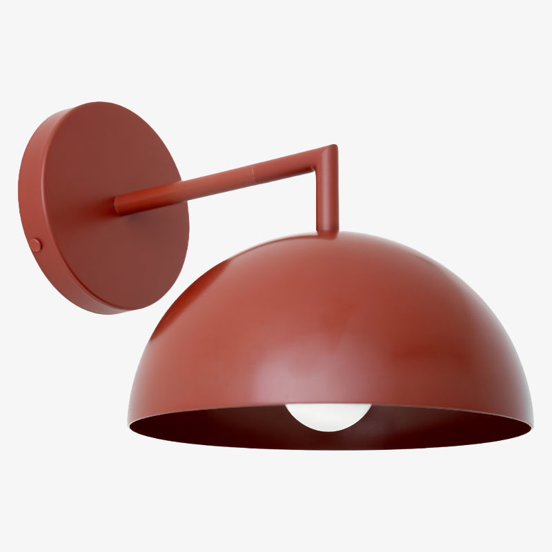 Chroma Minimalist Metal Dome Sconce