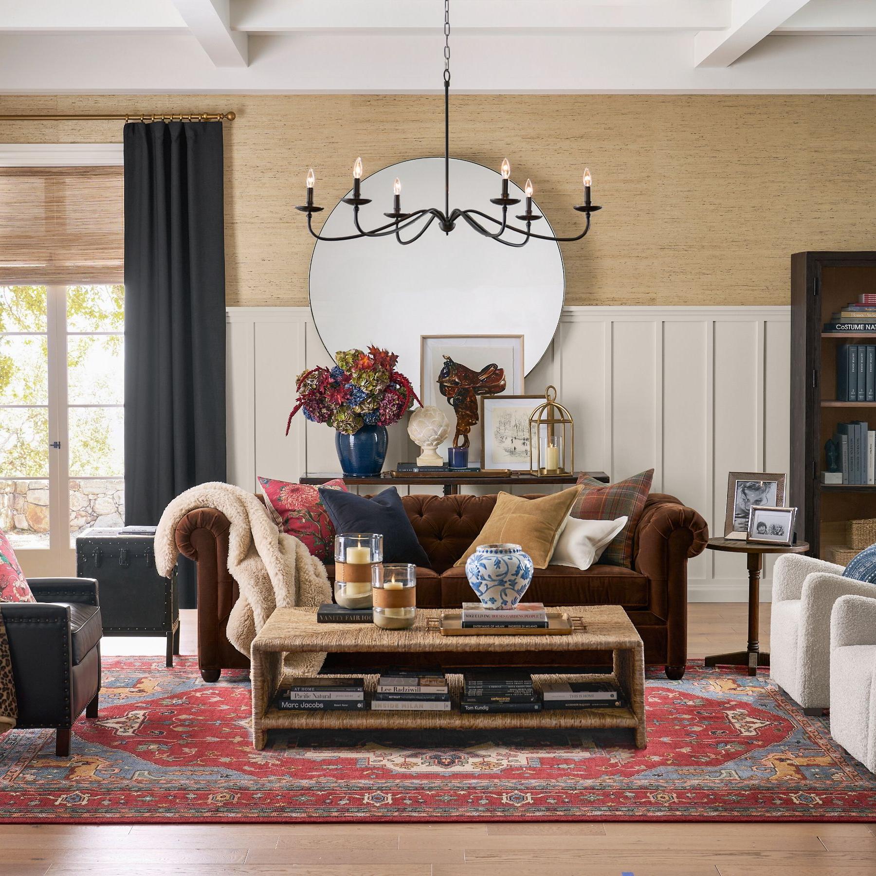 Lodge Minimalist Rustic Iron Candle Chandelier Hallway