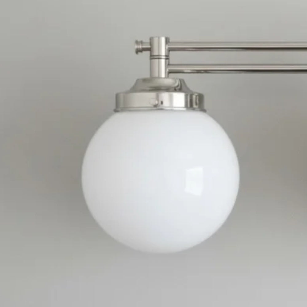 Pearl Wall Sconce Milk Glass Antique Brass for Bedroom