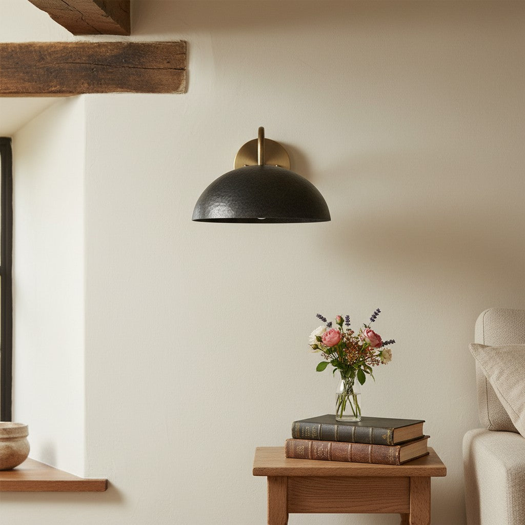 Disc Wall Sconce Metal Modern Vintage Hallway