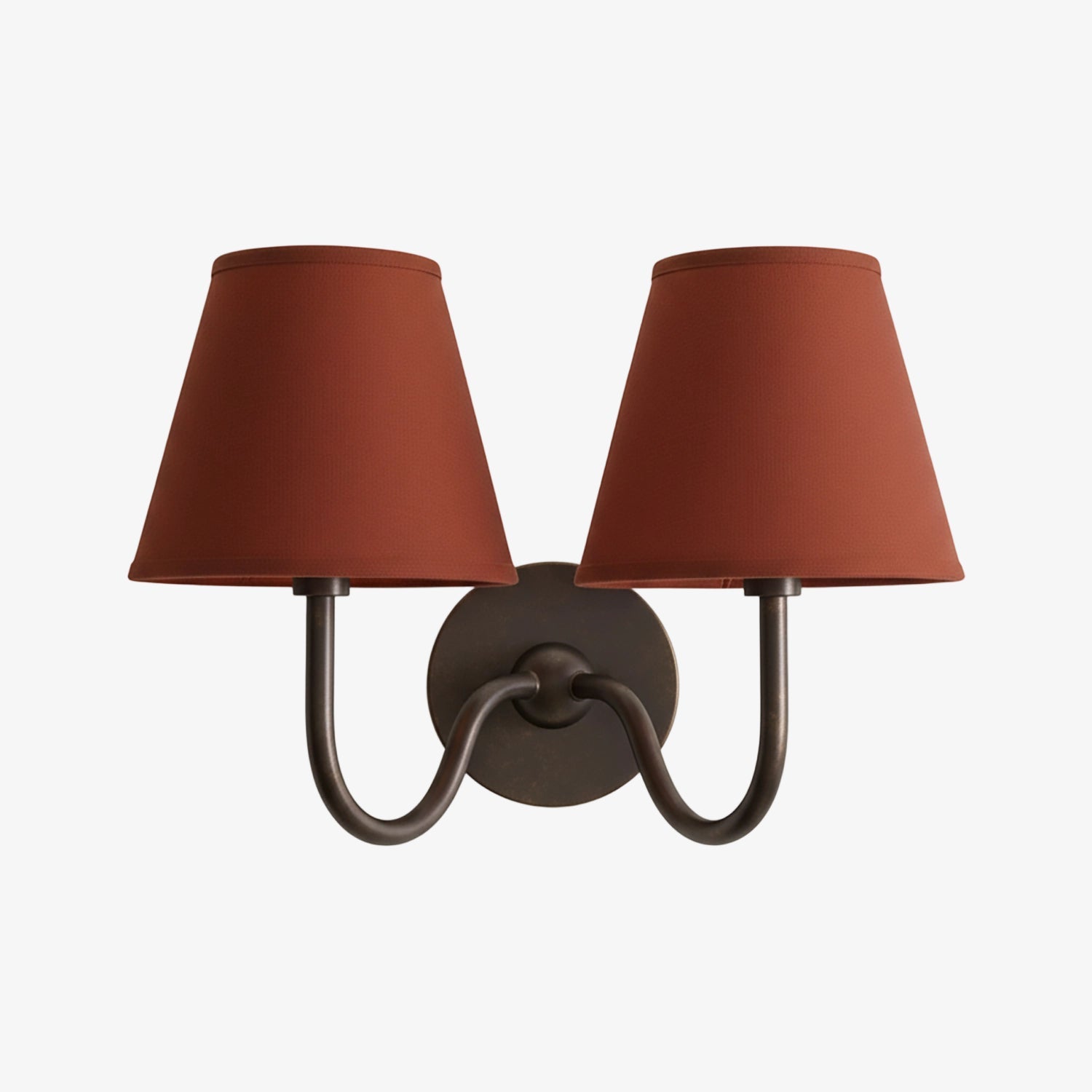 Grace Brass Linen Wall Lamp