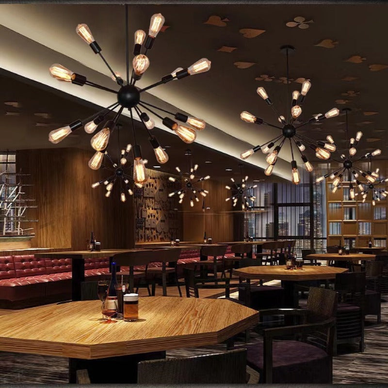 Epoch Industrial Chandelier Restaurant Dining Room - Letslighting