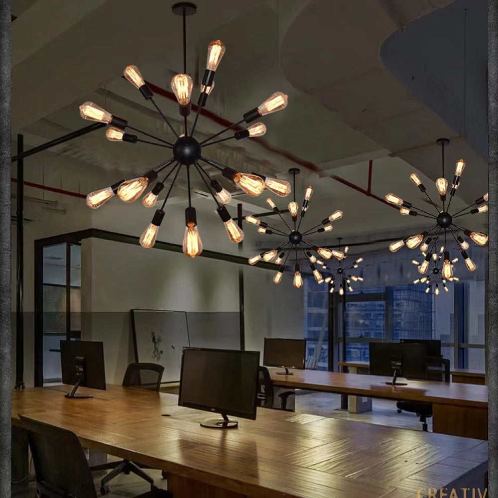 Epoch Industrial Chandelier Restaurant Dining Room - Letslighting