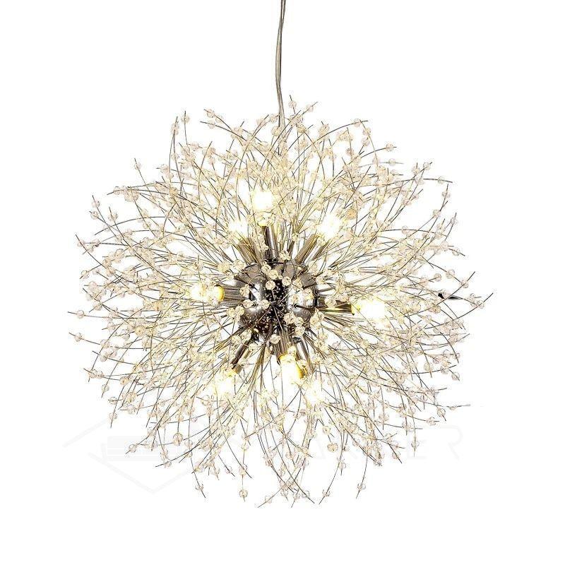 Lustra Chandelier Crystal Dandelion with Crystals - Letslighting