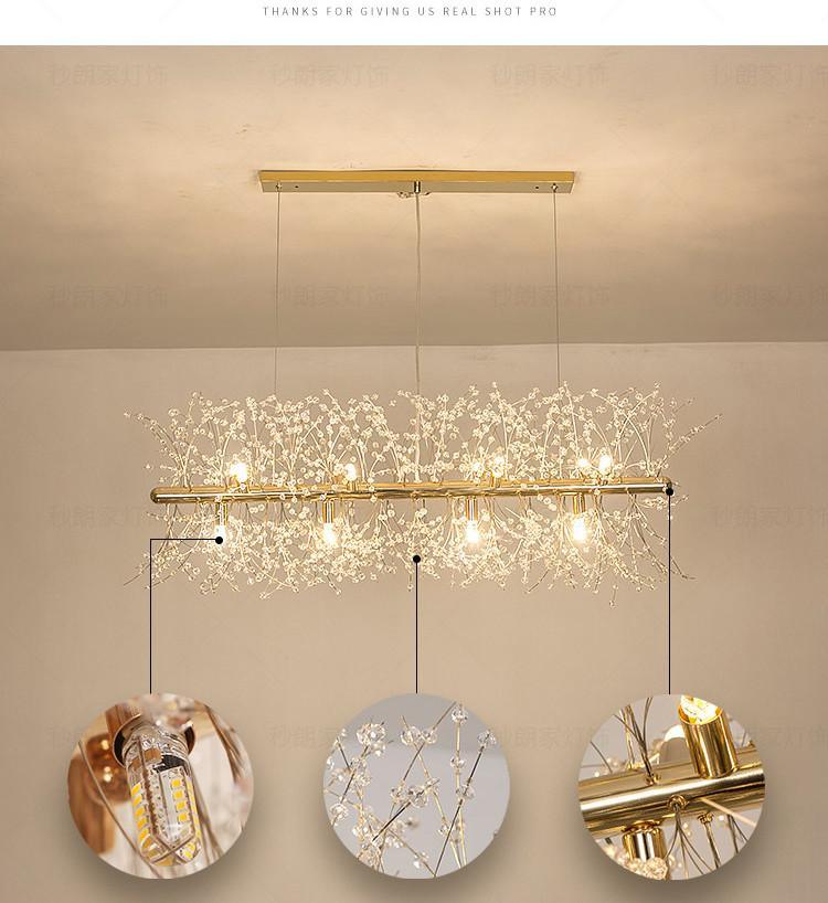 Lustra Chandelier Crystal Dandelion with Crystals - Letslighting