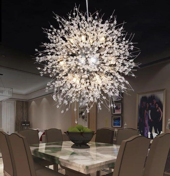Lustra Chandelier Crystal Dandelion with Crystals - Letslighting