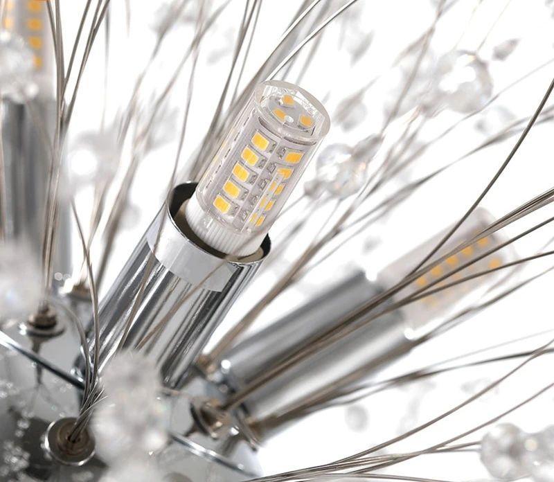 Lustra Chandelier Crystal Dandelion with Crystals - Letslighting