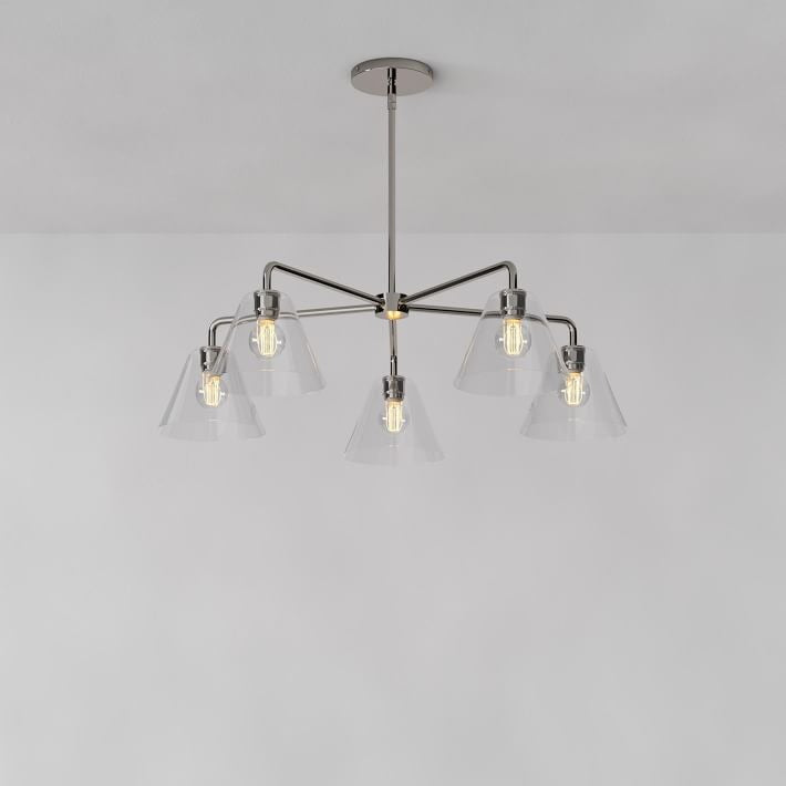 Cone Sculptural 5-Light Chandelier Dining
