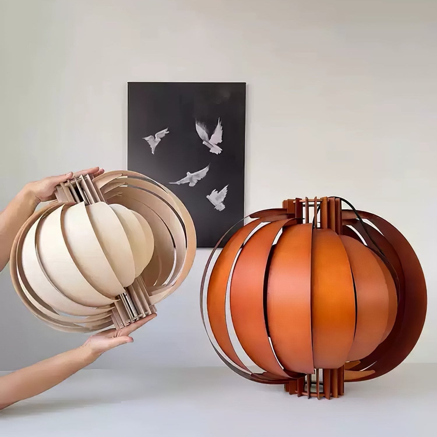 Ivraeus Premium Elegance Ring Wood Pendant Light - Letslighting