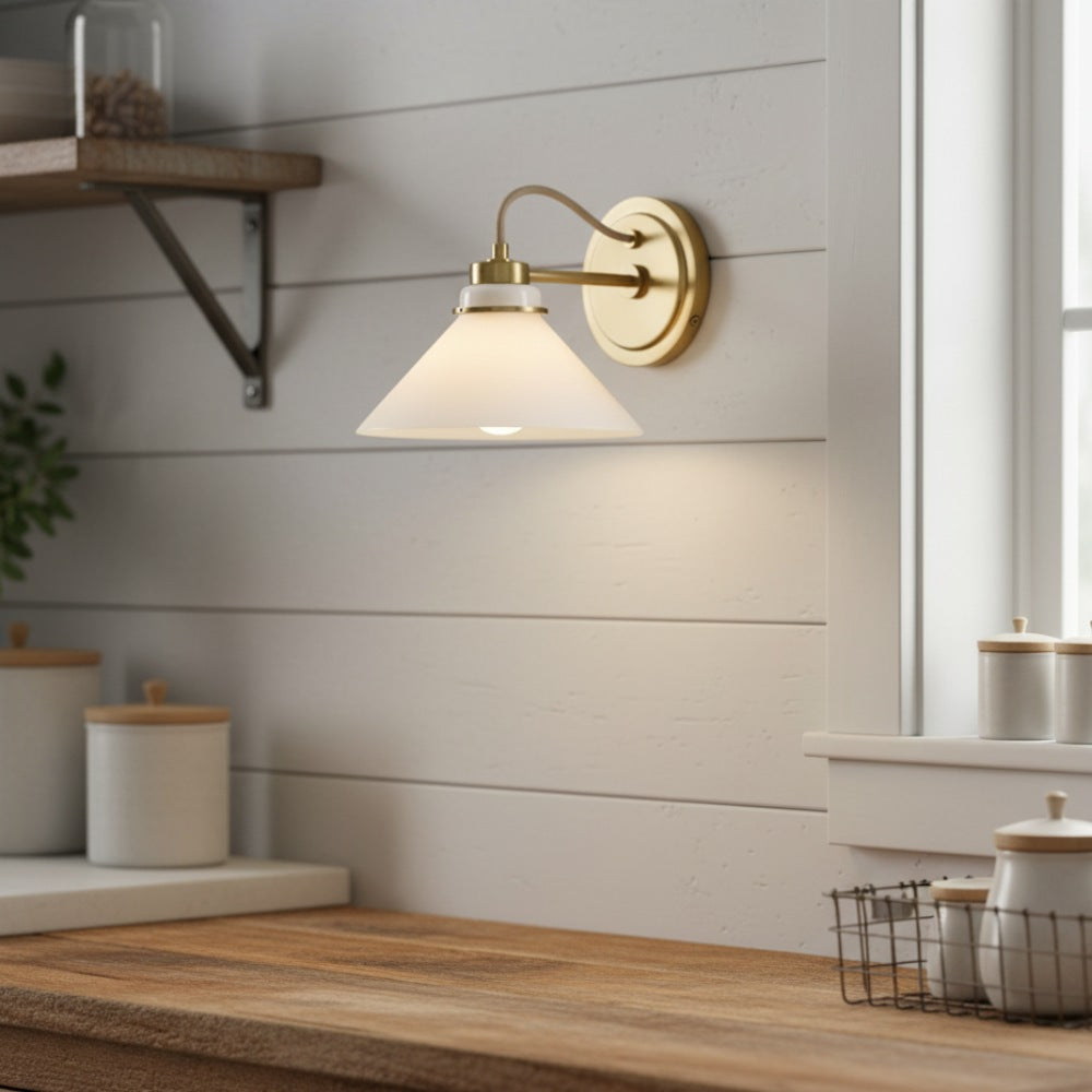 Grange Wall Lamp Metal&Glass