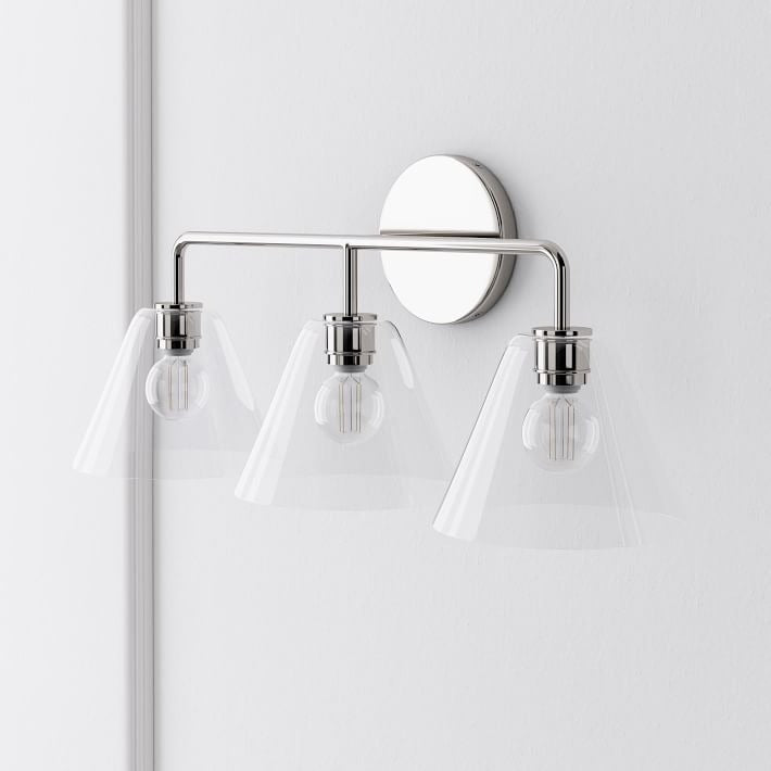 Cone Wall Sconce Milk Glass Living Room