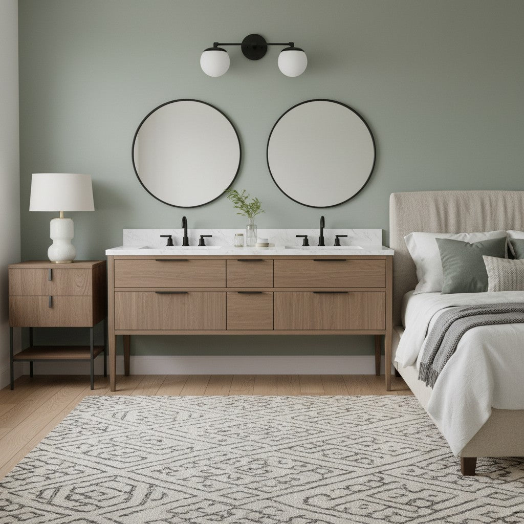 Pearl Milk Glass Brass Wall Sconce Bathroom