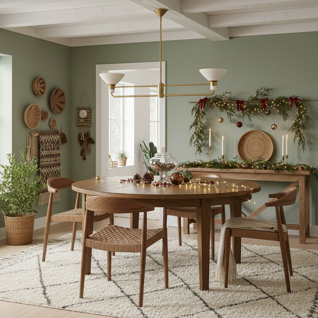 Tallow Modern 2 Light Linear Chandelier Dining Room