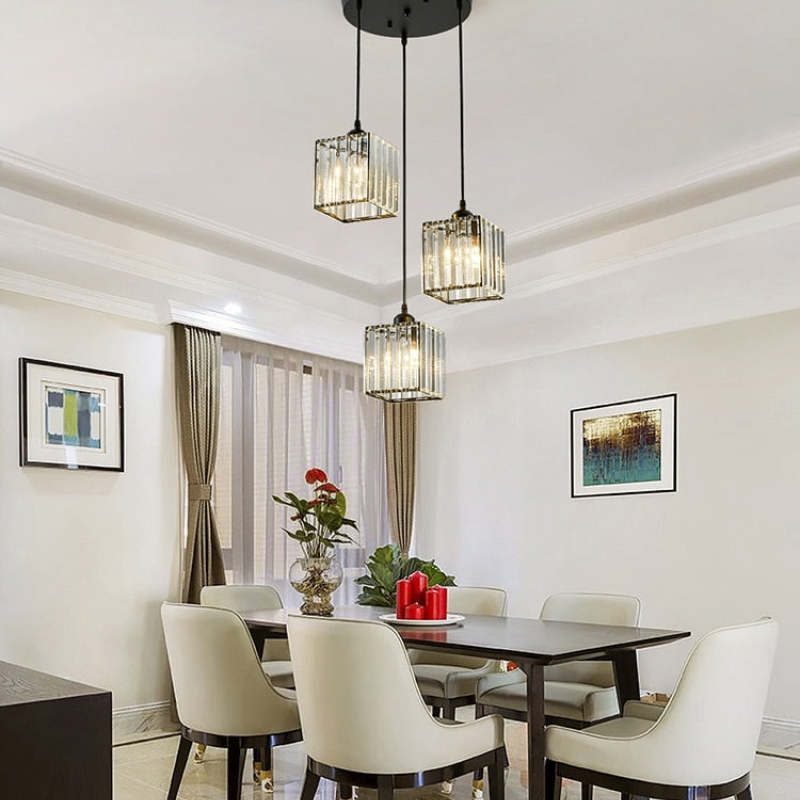 Arisha Modern Cluster Cylinder Glass Pendant Light