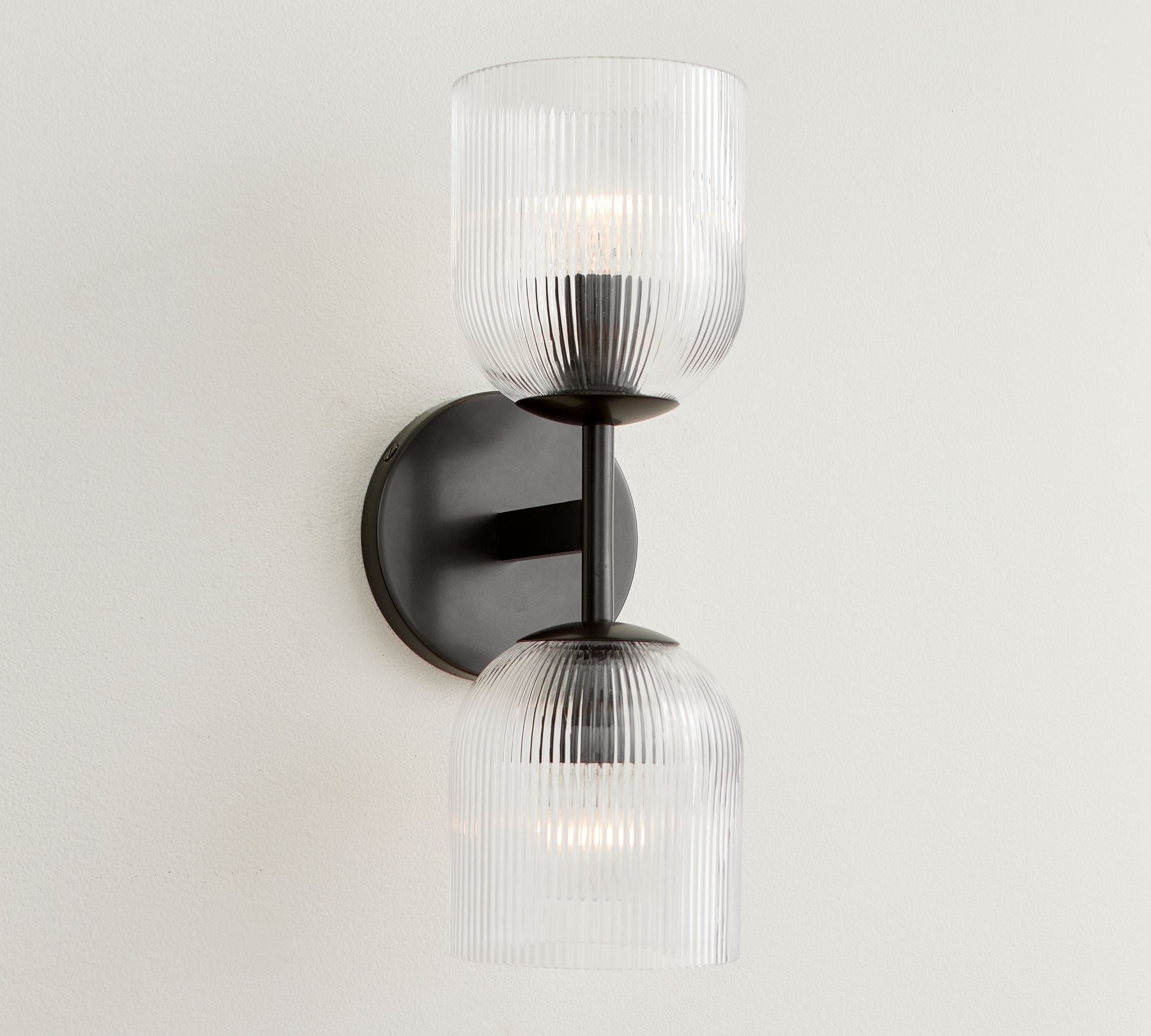 Haze Glass Metal Wall Light