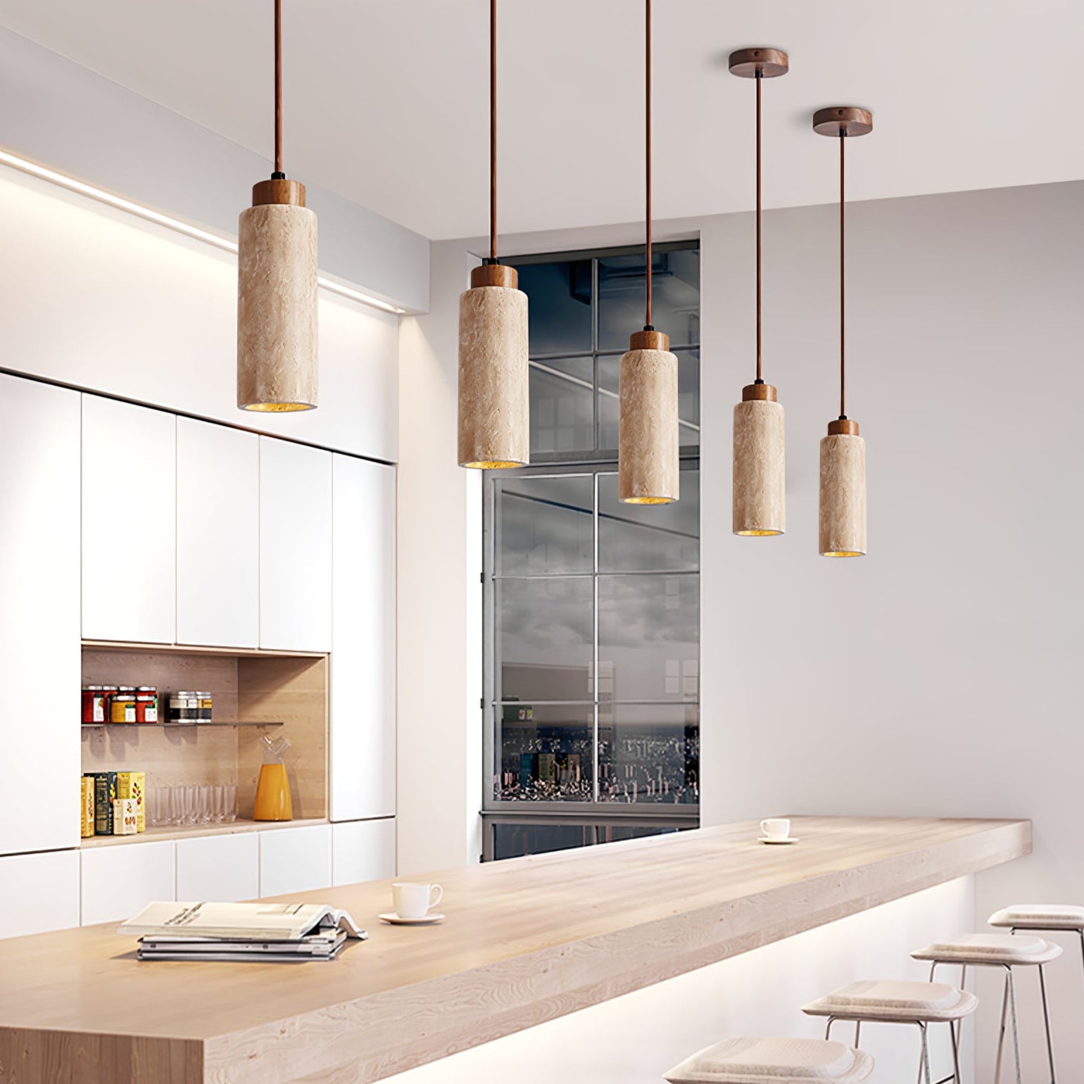 Avloris Travertine Pendant Light - Letslighting