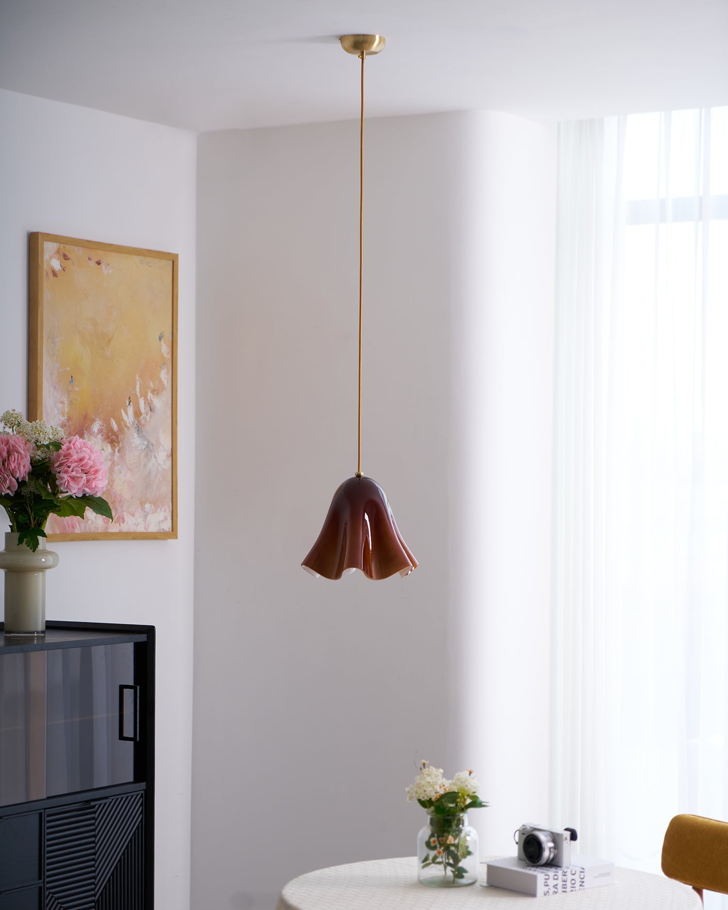 Musa Artistic Glass Modern Bloom Inspired Ceiling Lamp