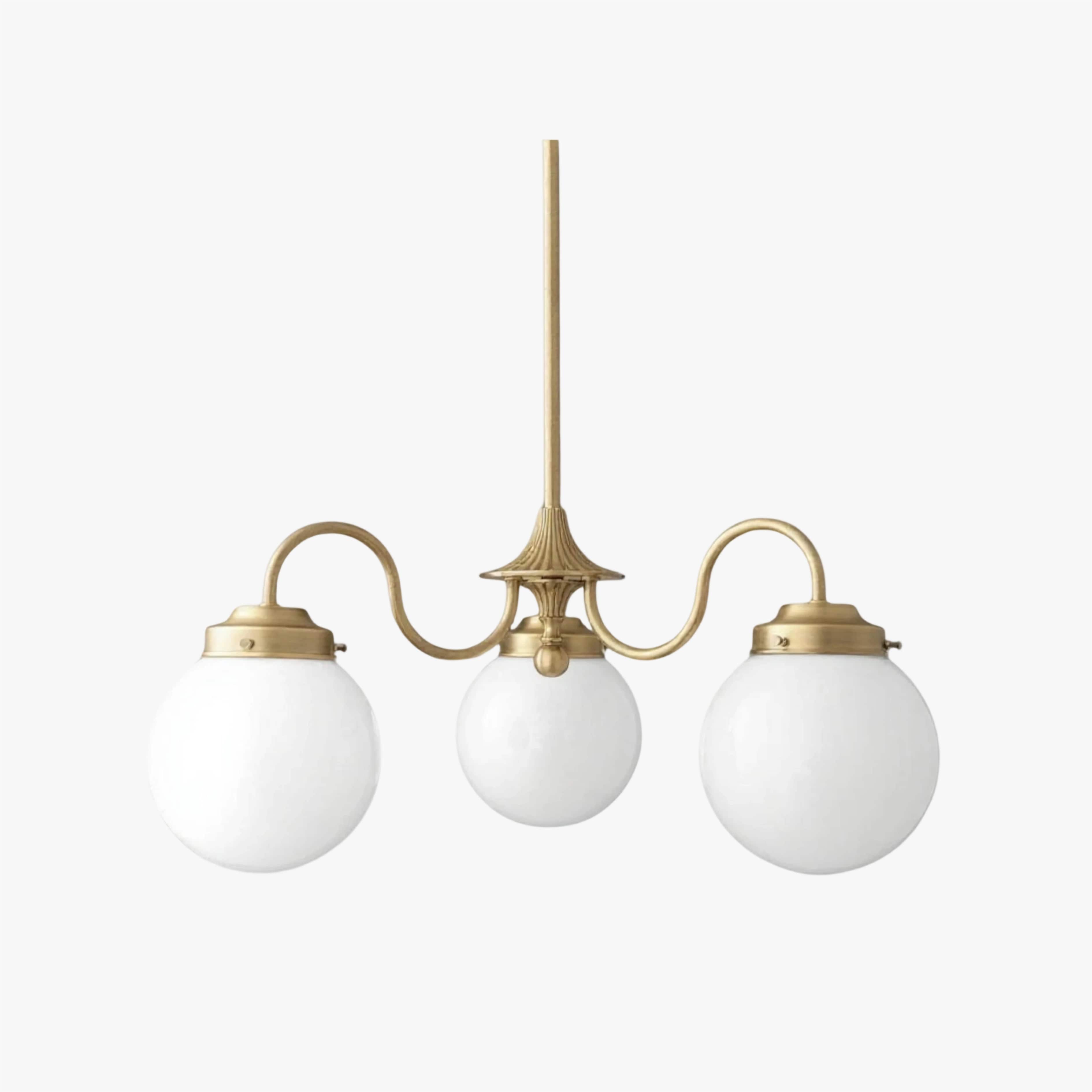 Pearl 3-Light Glass Chandelier