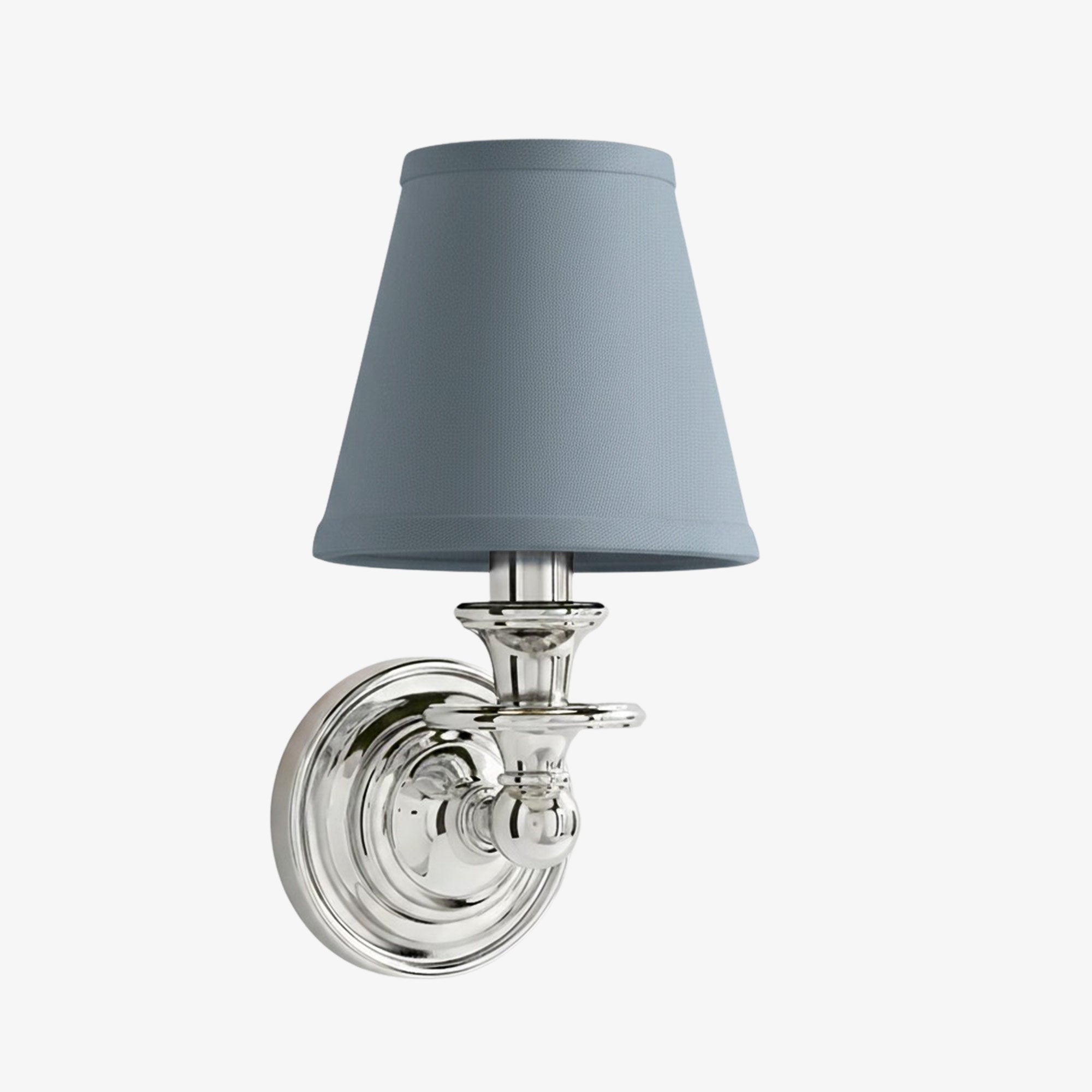 Elite White Fabric Wall Sconce Contemporary Bathrooms